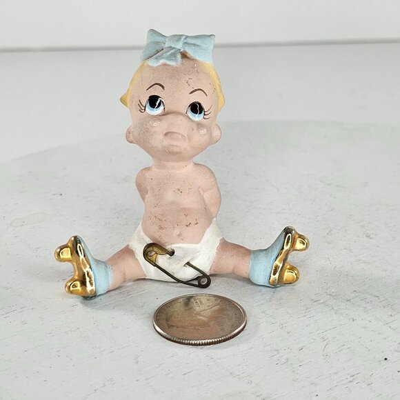 Freeman McFarlin Baby Skating Figurine Diaper Pin - Picture 6 of 8
